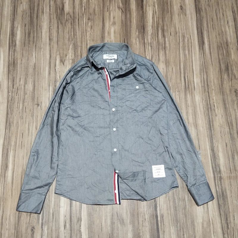 kemeja thom browne tricolor shirt second/bekas