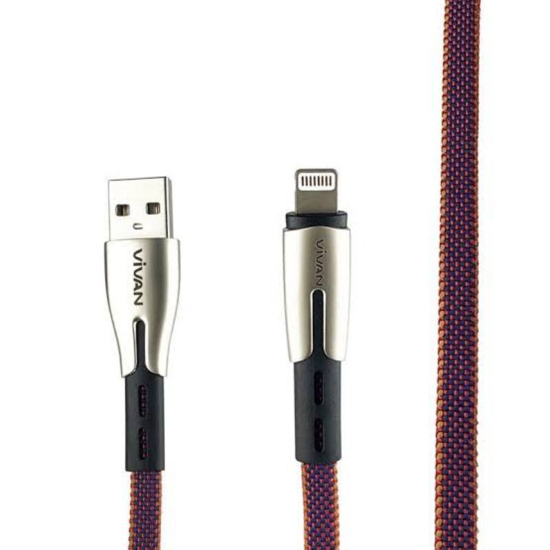 VIVAN Ori Kabel data Usb Lightning Fast Charger 2.4A iphone 6 6s 6+ 6s+ 7+ 8+ X XS XR 11 Pro vivan [