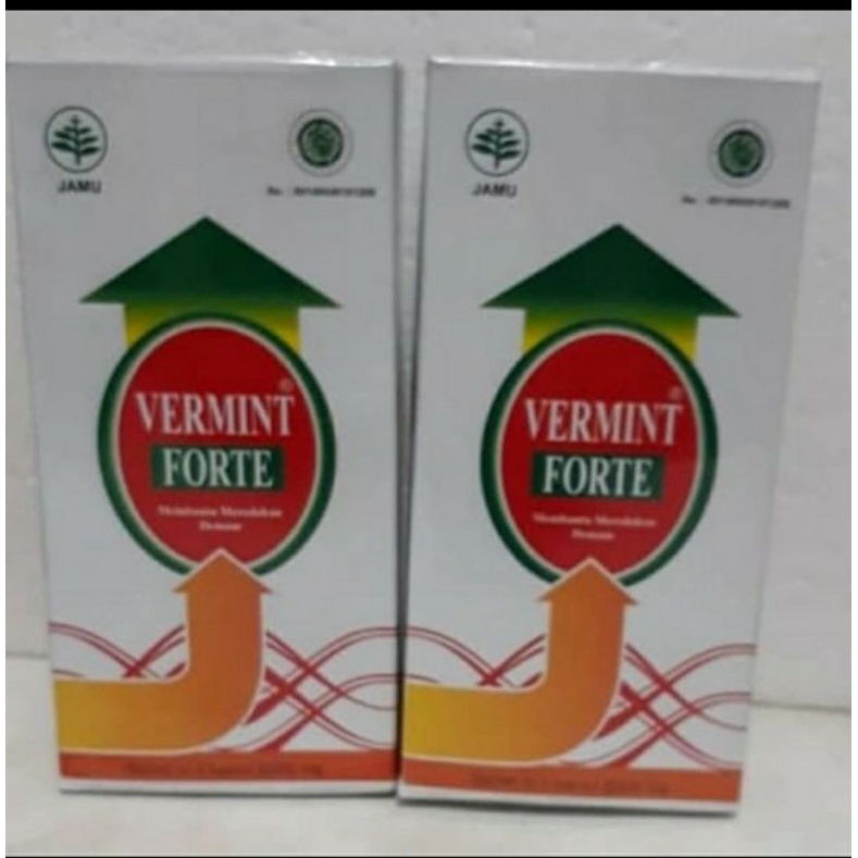 VERMINT FORTE  isi 30 kapsul - herbal untuk daya tahan tubuh dan obat demam , obat TYPUS dan DBD, KA