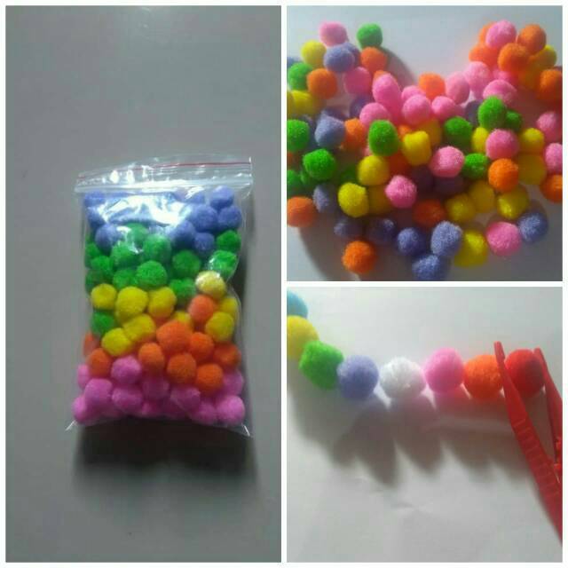 

RunKids - PomPom Ukuran 1 cm (BONUS TWEEZER)