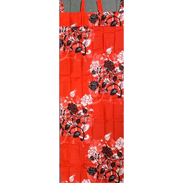 [ JENDELA ] GORDEN TALI JENDELA + PONI MOTIF BUNGA KEMBANG MERAH