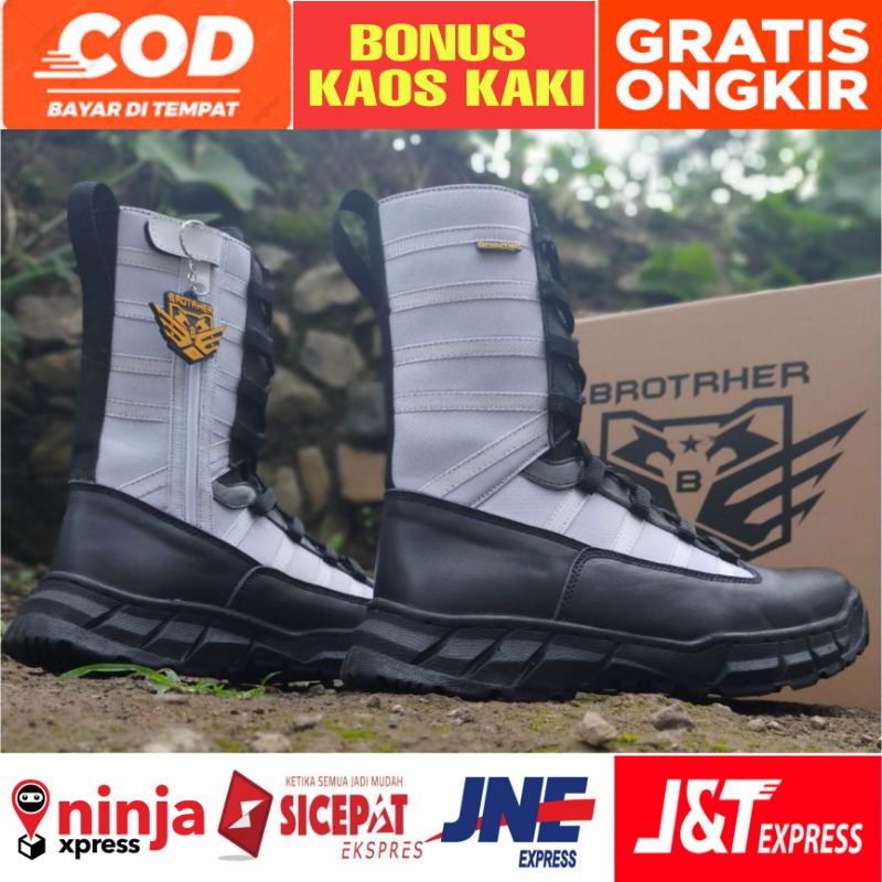 Sepatu Pdl Provost New Ninja Tni Kulit Asli Anti Air Pakai Resleting Merk Brotrher Murah