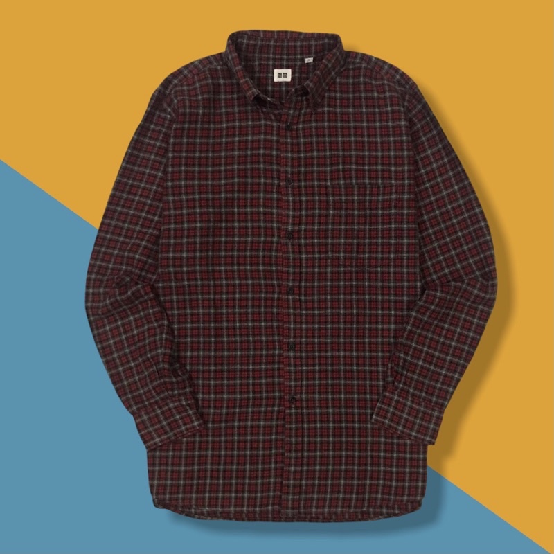 UNIQLO KEMEJA FLANEL ORIGINAL / SECOND PRELOVED SIZE XL