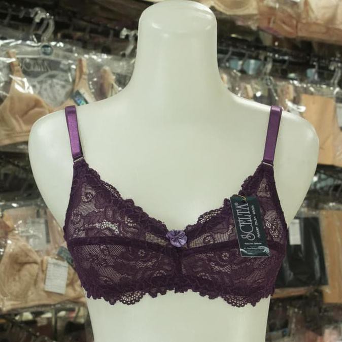Pengiriman Cepat BH BRA SEXY TRANSPARAN BASIC TANPA KAWAT LINGERIE G STRING SCELTA 531 CUCI GUDANG