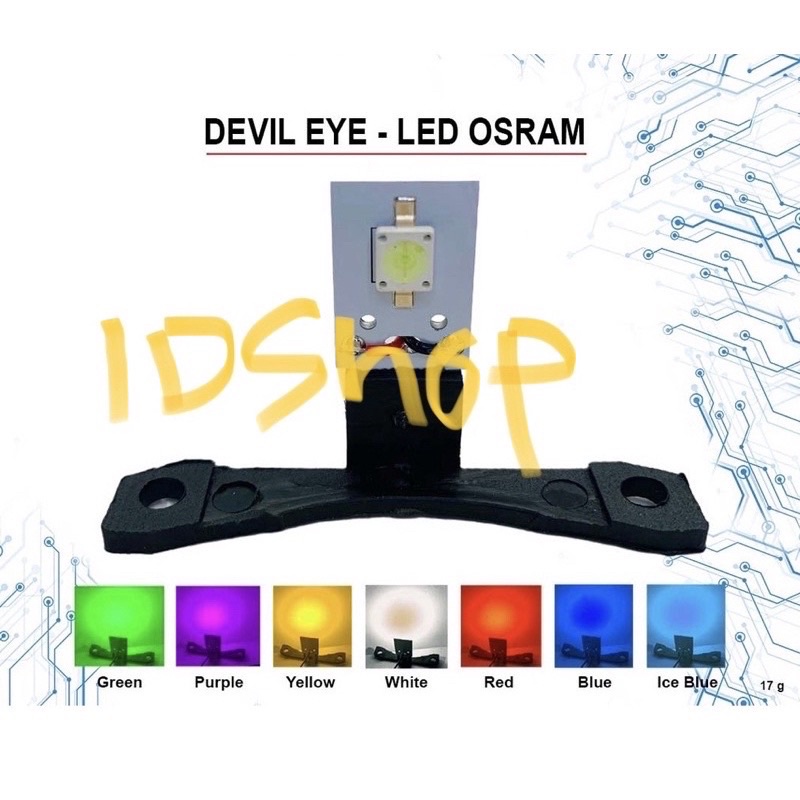 LAMPU LED DEVIL EYE DEMON EYE OSRAM LED PREMIUM MERK AES UNIVERSAL