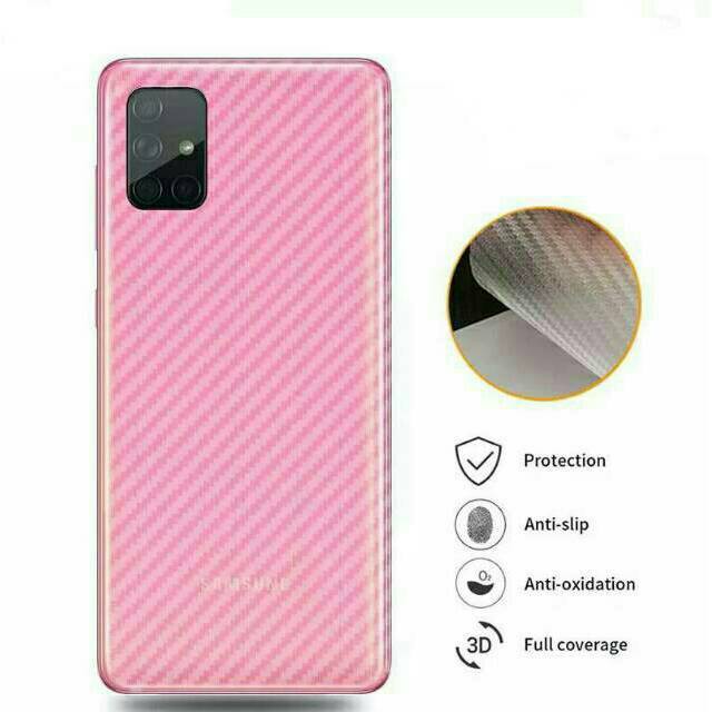 SKIN CARBON HP SAMSUNG ANTI GORES BACK PELINDUNG BELAKANG HANDPHONE [PM]