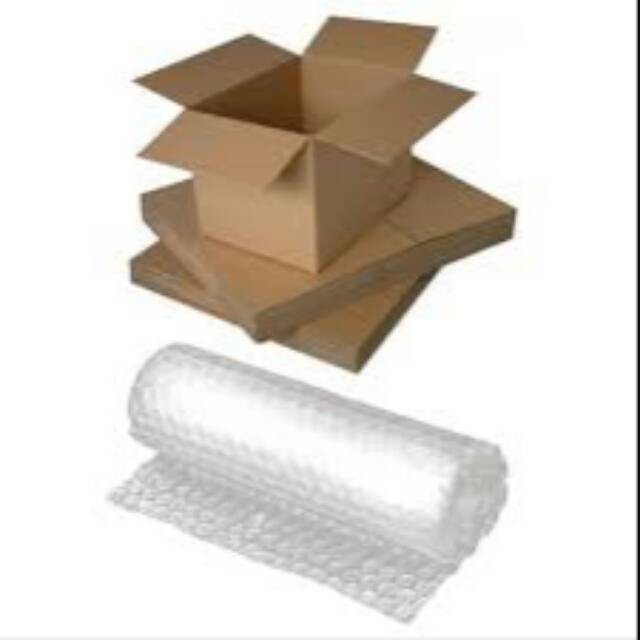 

Tambahan Packaging kardus dan bubble warp