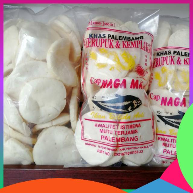 

Kemplang Kerupuk Palembang Naga Mas 1 Kilogram Dalam Kemasan 250 Gram- 500 Gram