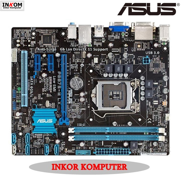 Mainboard Motherboard Mobo Intel LGA 1155 B75 Asus