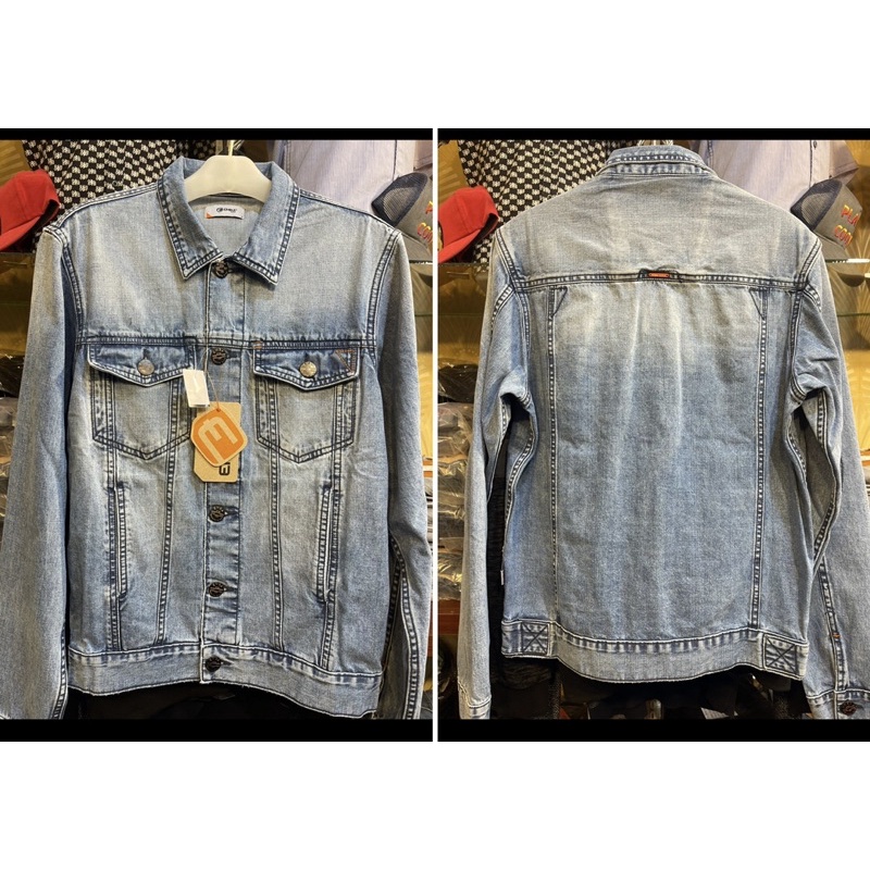 JAKET DENIM TRUCKER EMBA JEANS LIGHT BLUE