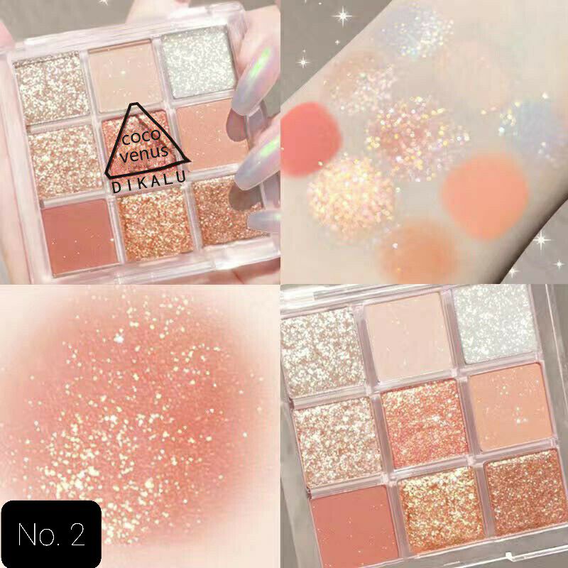 DIKALU COCO VENUS Korean Eyeshadow Palette 9 Warna Pigmented Eyeshadow