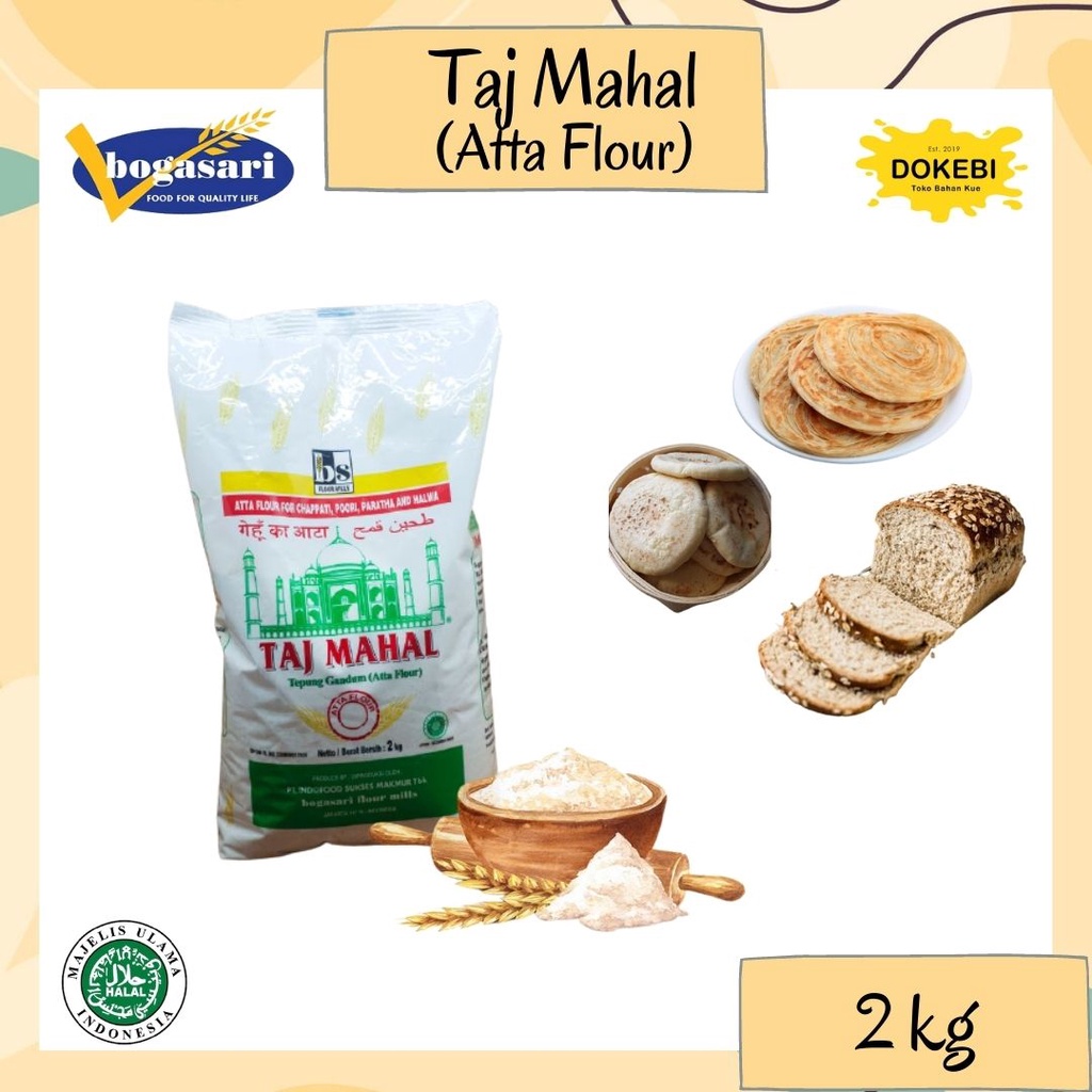 

Taj Mahal Tepung gandum (Atta Flour) 2Kg