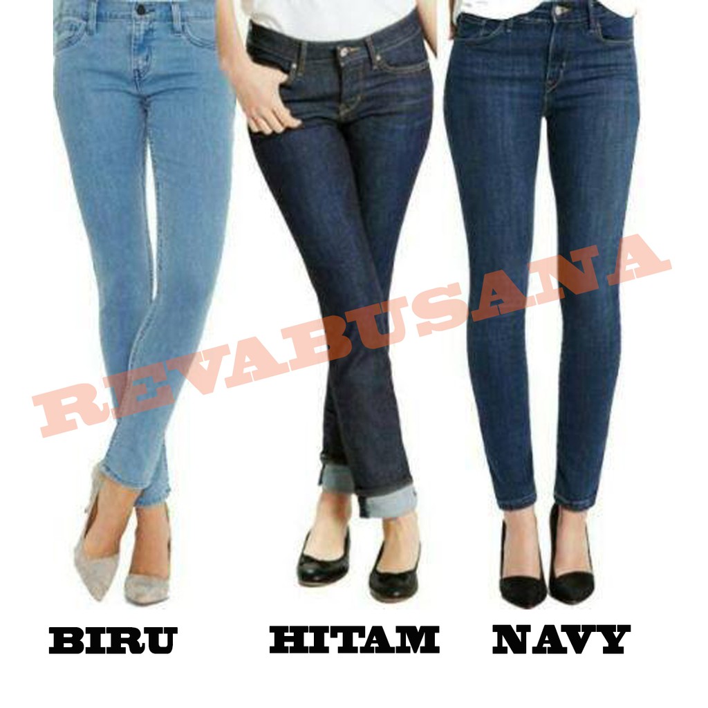 Celana Jeans Panjang Wanita Model Slimfit Celana Jeans Pensil 27-38