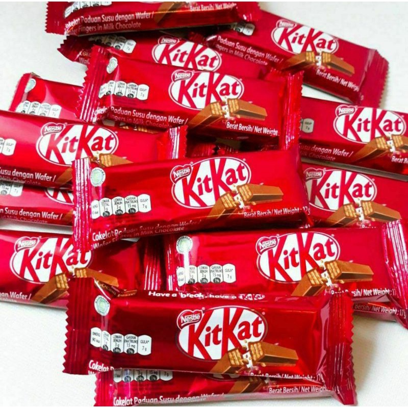 

KITKAT WAFER FINGER CHOCOLATE 2F @ 17GRAM ISI 24 PCS Kit kat