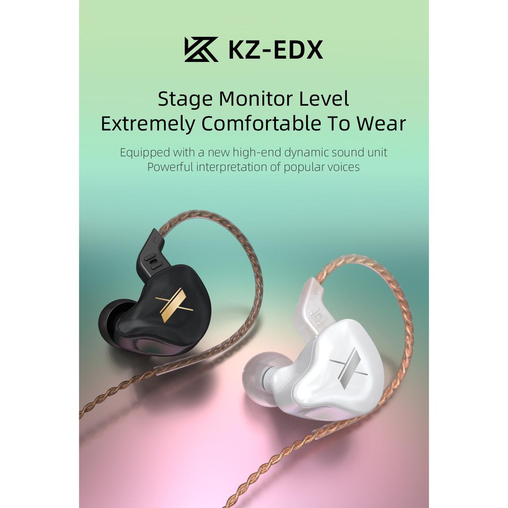 KZ EDX Wired Dynamic HiFi Heavy Bass In-ear Gaming Earphone-2