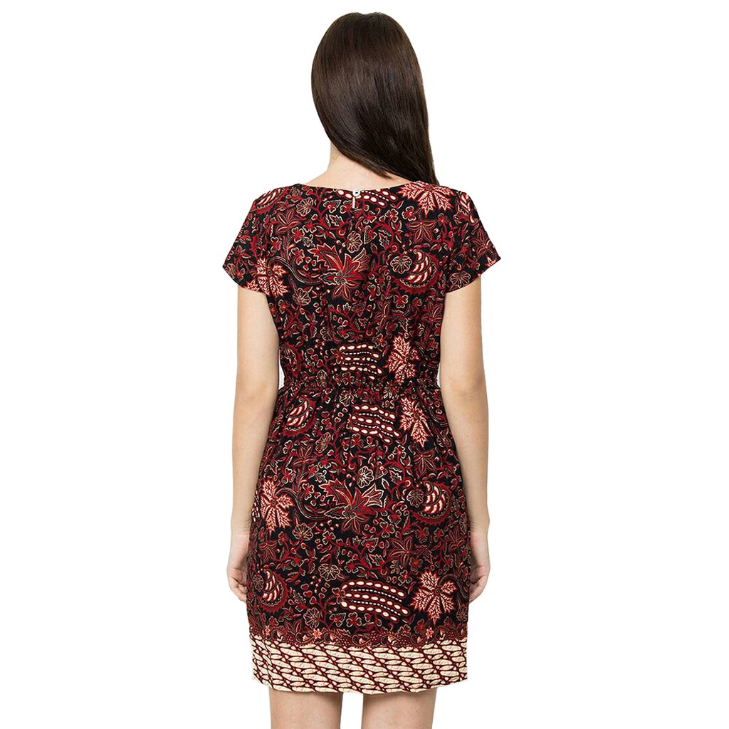 Batik Flike Store Couple Set Pria dan Wanita Red Lovers