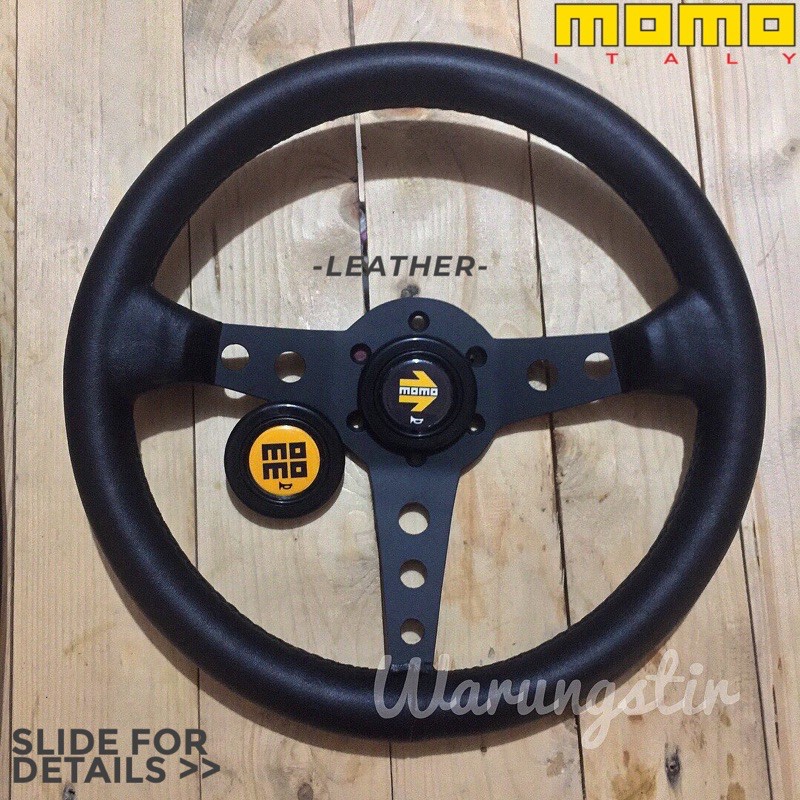 STIR RACING MOMO PROTOTIPO - MOMO STEERING WHEEL RACING LEATHER - STEER RACING MOMO
