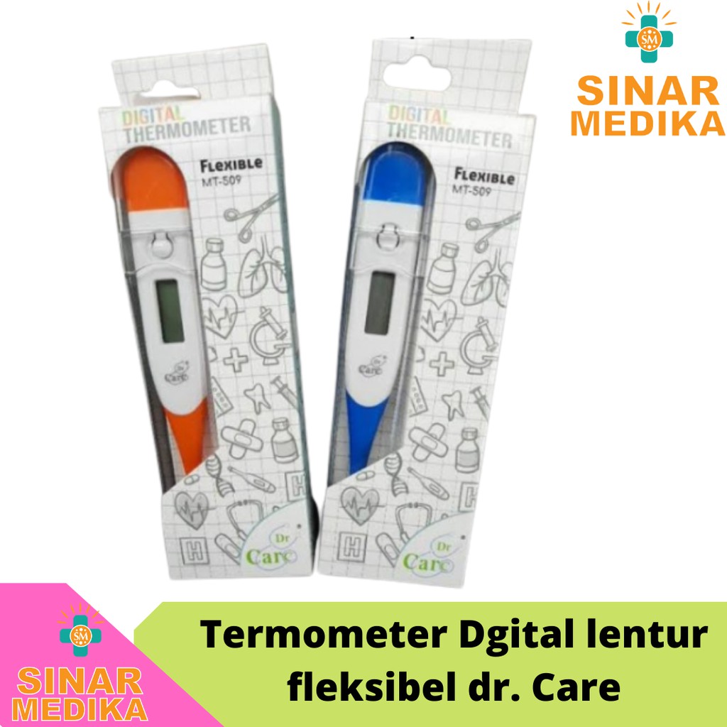 TERMOMETER DIGITAL FLEKSIBEL UJUNG LENTUR DR CARE . ALAT PENGUKUR SUHU TUBUH DIGITAL KETIAK