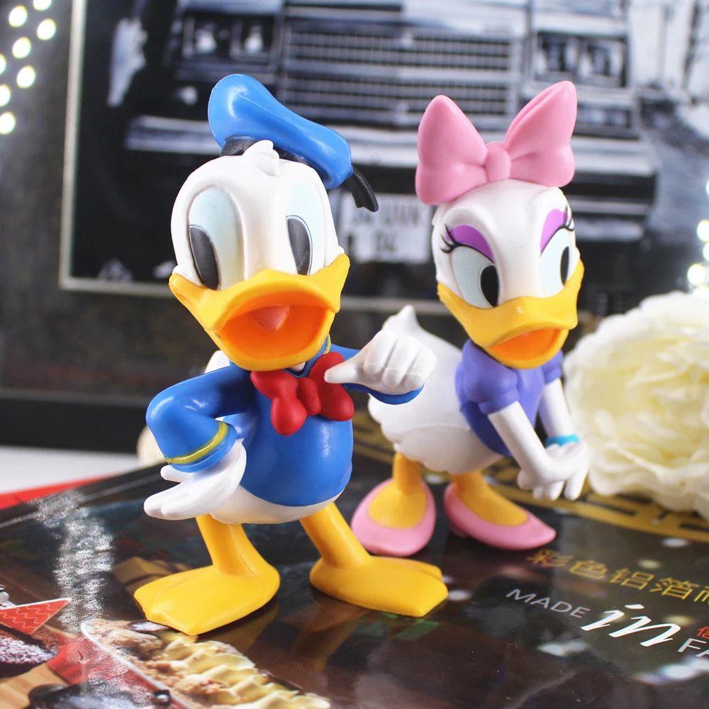 Needway Donald Daisy Duck Anime 11cm Mainan Model Anak Hadiah Mainan Anak Duck Toys