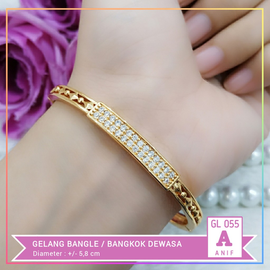 Gelang xuping gelang dewasa bangkok permata lapis emas gold GL 055