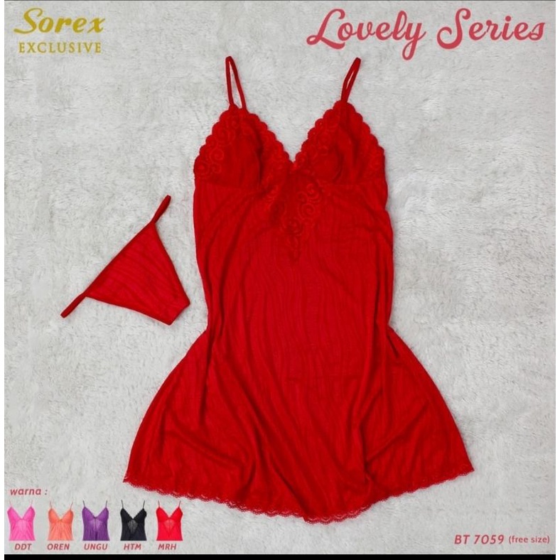 Baju tidur sexy Sorex Exclusive BT 7059 lovely series