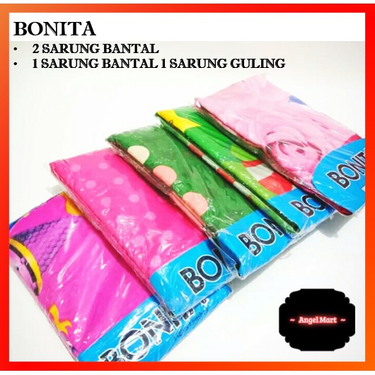SARUNG BANTAL GULING BONITA LADYROSE SET / SARUNG BANTAL DAN GULING MURAH