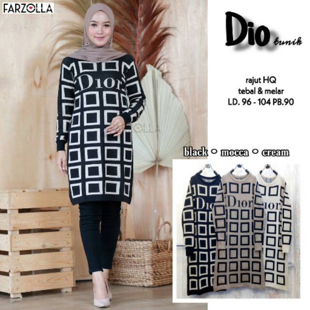 Tunik rajut import xl | DIO TUNIK ORI FARZOLLA
