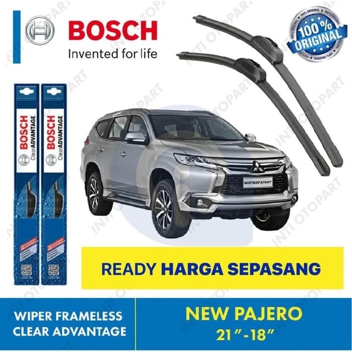 Wiper Blade New Pajero Sport BOSCH Frameless ADVANTAGE 18-21&quot; ORIGINAL