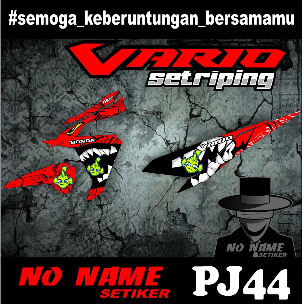 STRIPING VARIO 125 150 racing (pj44) TAHUN 2014-2017 stiker sticker decal