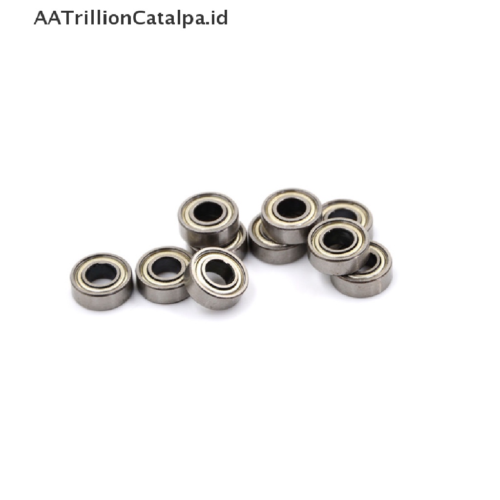 Aatrillioncatalpa 10pcs 693ZZ Miniatur Bola Bearing Ukuran 3x8 X 4mm