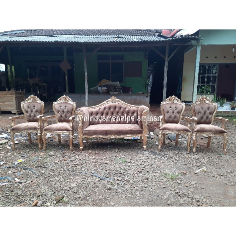 Set kursi pelaminan terbaru / kursi pelaminan jati