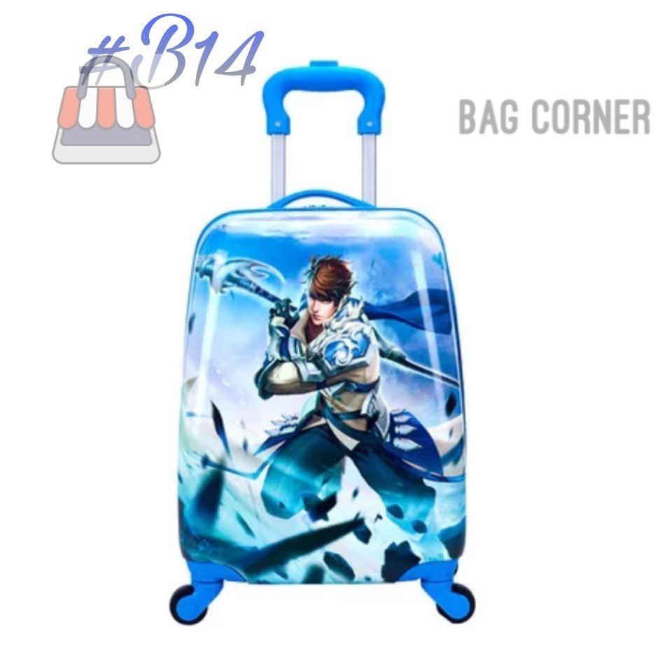 BagCorner - Troli Anak 16 inch Koper Mini Karakter Troli Anak Spiderman Princess  Hulk Batman TAs se