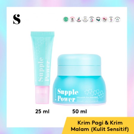 ★ BB ★ SOMETHINC Supple Power Hyaluronic9+Onsen Moisture Bomb Gel - Krim Pagi dan Malam (Kulit Sensitif) - 25ml - 50ml