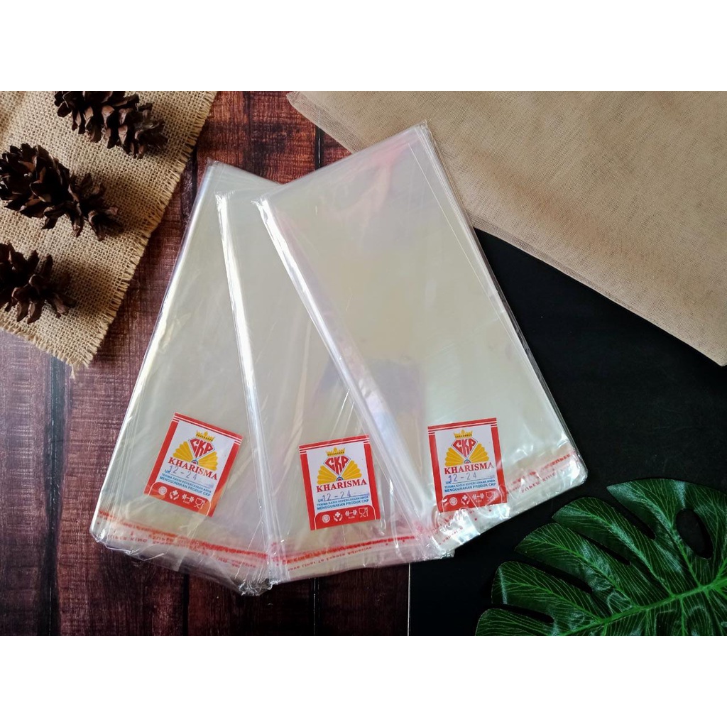

Plastik OPP 12x24 Plastik OPP Bening + Seal Lem 12x24 Tebal 22micron