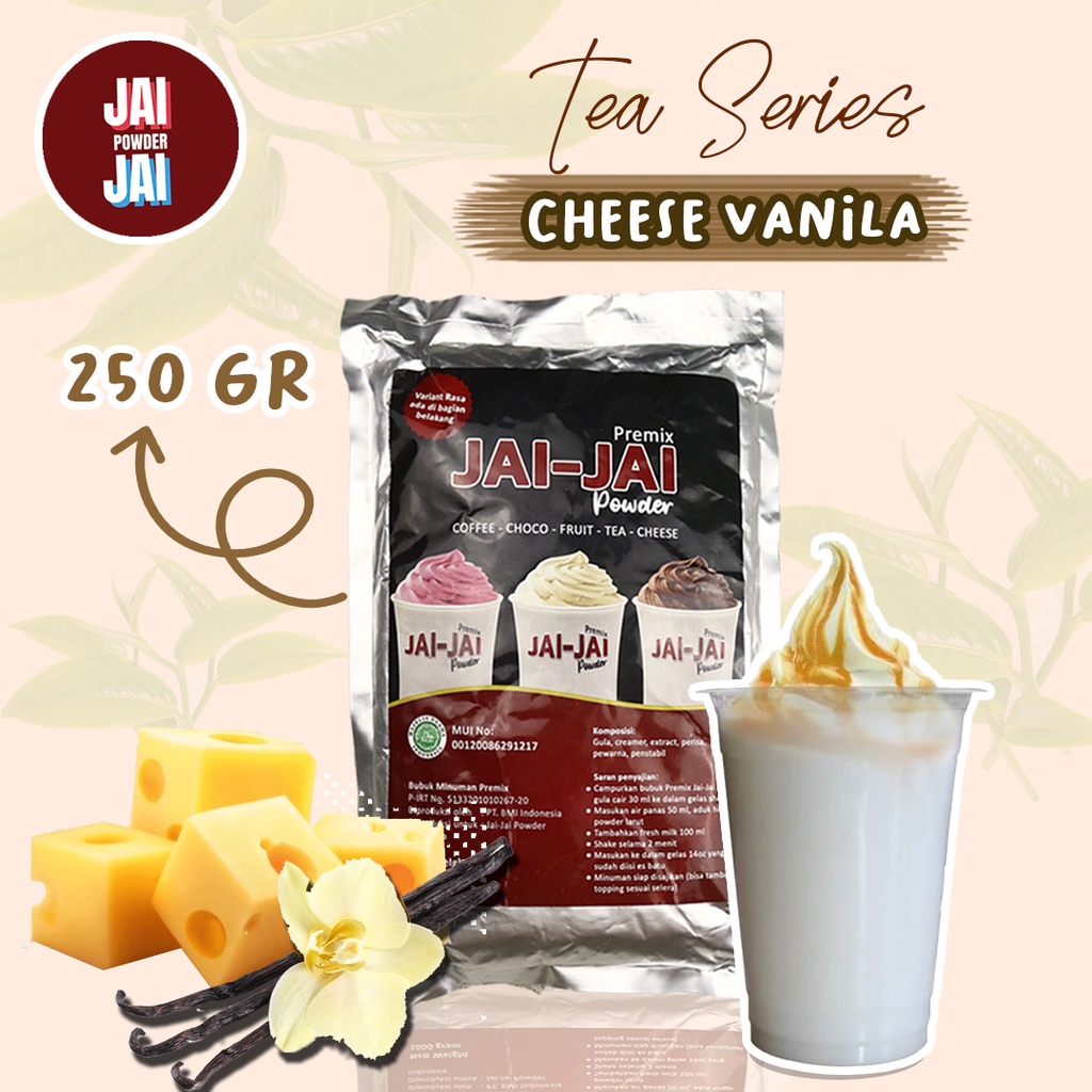 

Bubuk Minuman 250gr - CHEESE VANILLA - Jai Jai Powder