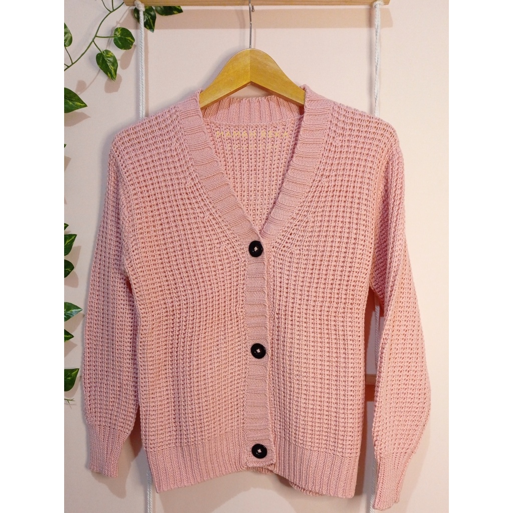 Rajut Tebal Tanpa Saku / Cardigan Rajut Premium / Rajut Kancing