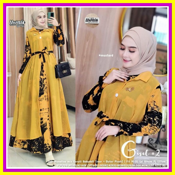 Gamis Wanita Kekinian Gamis Lebaran Dres Pesta Elegan Dress Hari Raya Baju Hari Raya Ramadhan 2022 P