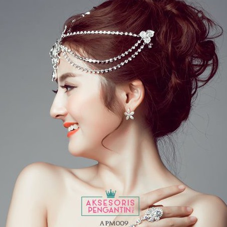 [SIAP KIRIM] AKSESORIS WEDDING CROWN HIASAN RAMBUT HEADPIECE PENGANTIN APM009