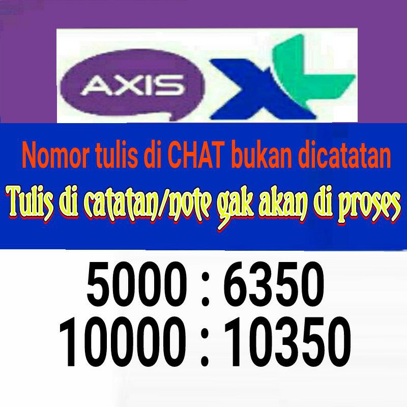 PULSA reguler XL AXIS 5000, 10000