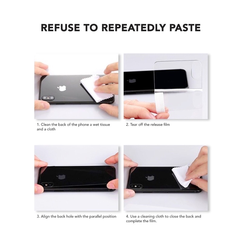 TEMPERED GLASS DEPAN BELAKANG POLOS READY STOCK DARI IPHONE 7/8, IP 7+/8+ , IP X , IP XSMAX, IP XR