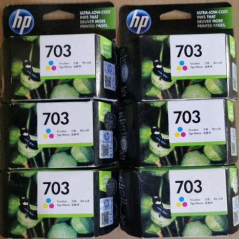 EXPIRED CARTRIDGE HP 703 COLOR ORI TINTA INK HP 703CL DESKJET D730 F735