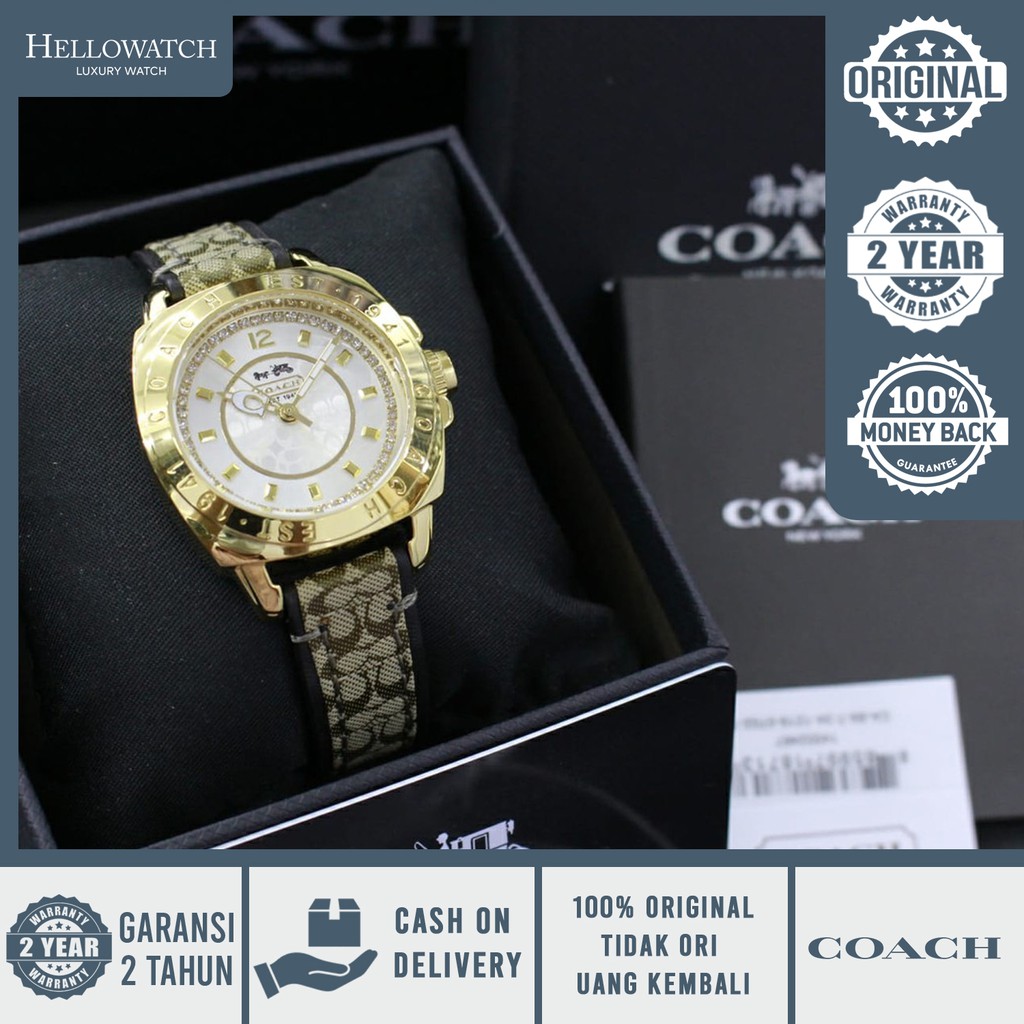 [ ORIGINAL - COACH WATCH ] Coach 1450521 Leather Strap