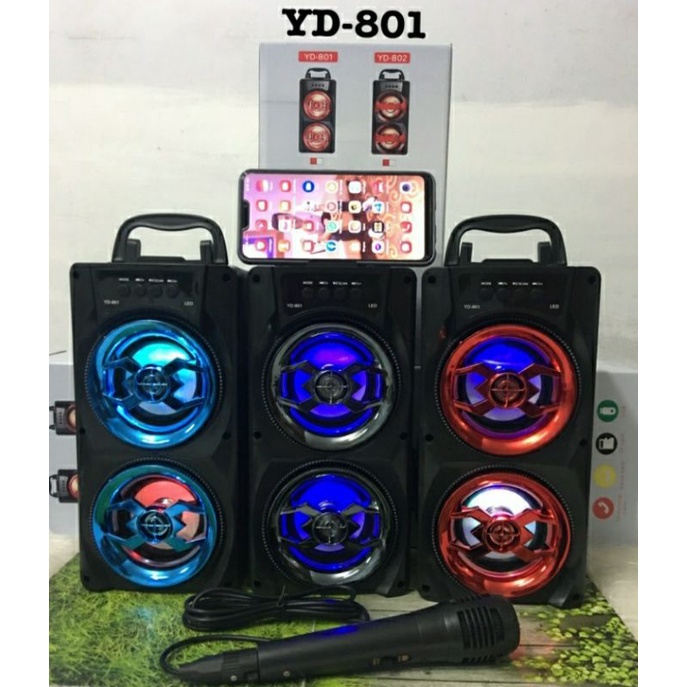 Speaker bluetooth YD-801 speaker bluetooth BT speaker plus mic