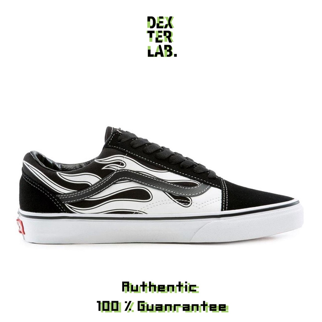 Vans Old Skool Flame Black White