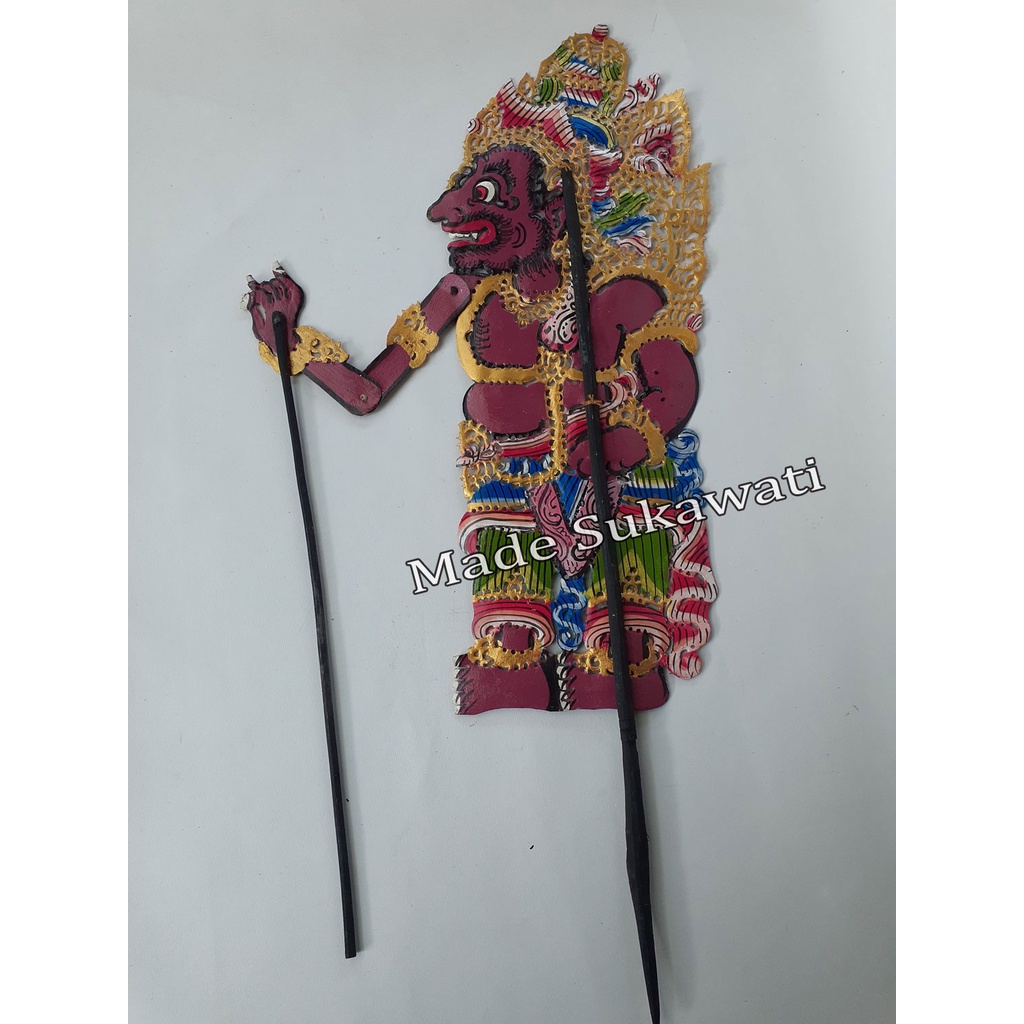 Kerajinan wayang kulit Rahwana ukir bali Hiasan Handmade