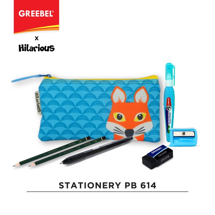 

CODES0X-43 GREEBEL Paket Stationery Pencil Bag / Tempat Pensil Set 614
