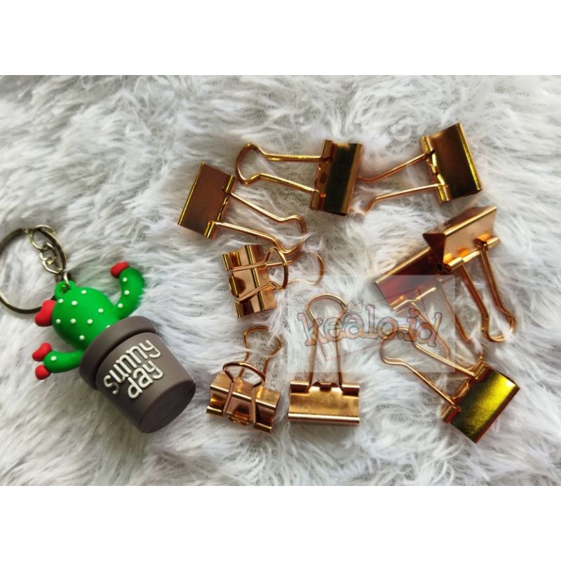 

deli binder clip rose gold