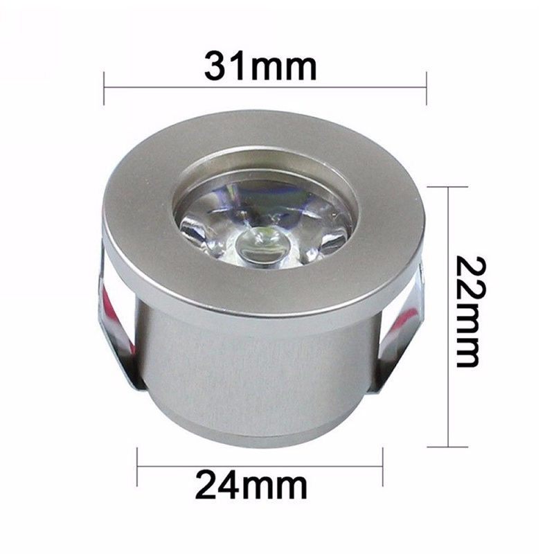 (LUCKID) Lampu Sorot Downlight LED Mini 1 / 3W Untuk Plafon