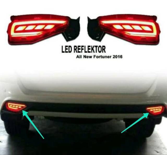 Lampu Bumper belakang Allnew Fortuner Led C.O.B