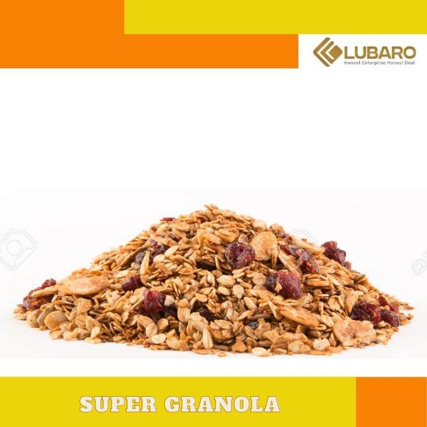 

LUBARO SUPER GRANOLA 100 GR- Rolled Oat, Almond,Cashew,Sunflower Seed,Pumpkin seed, Golden Flaxseed,Raisin